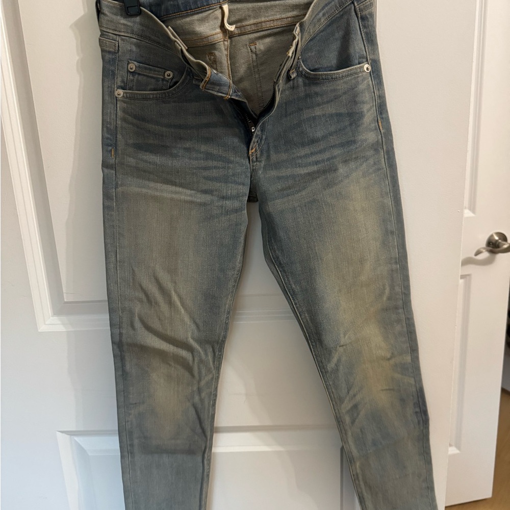 rag & bone Faded Blue Skinny Jeans size 26 capri